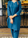 Deep Sapphire (Dark Blue Jacquard - 2-Piece)